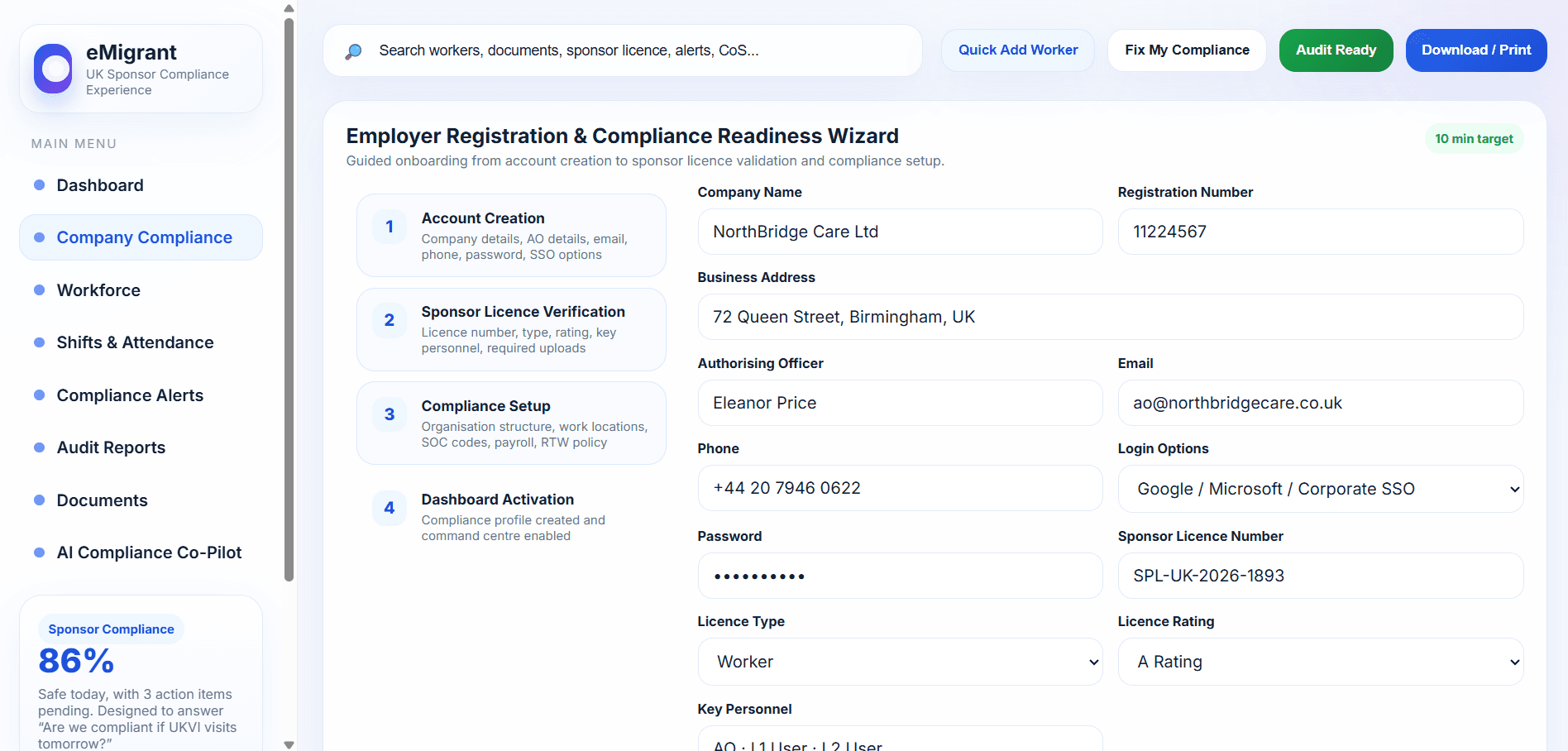 UKVI Compliance Monitoring